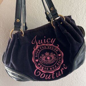 Juicy Couture Black and Pink Bag